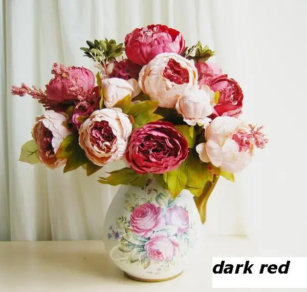 1 бутик декора большие Шелковый Искусственный Пион цветов праздничные