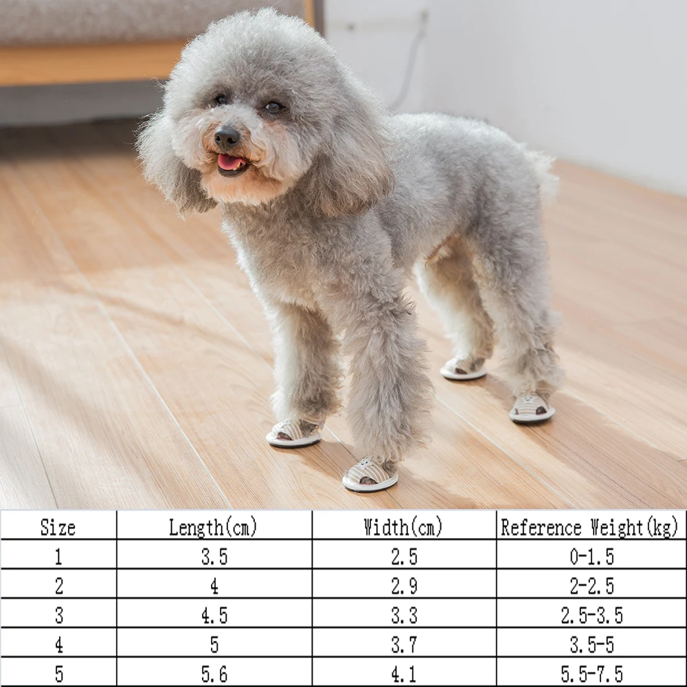 Hipidog парусиновая полосатая летняя обувь для собак дышащая нескользящая чихуахуа