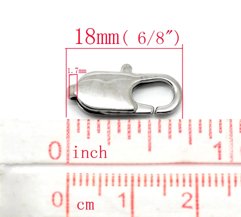 5 шт. из нержавеющей стали с застежкой лобстером для ювелирных изделий