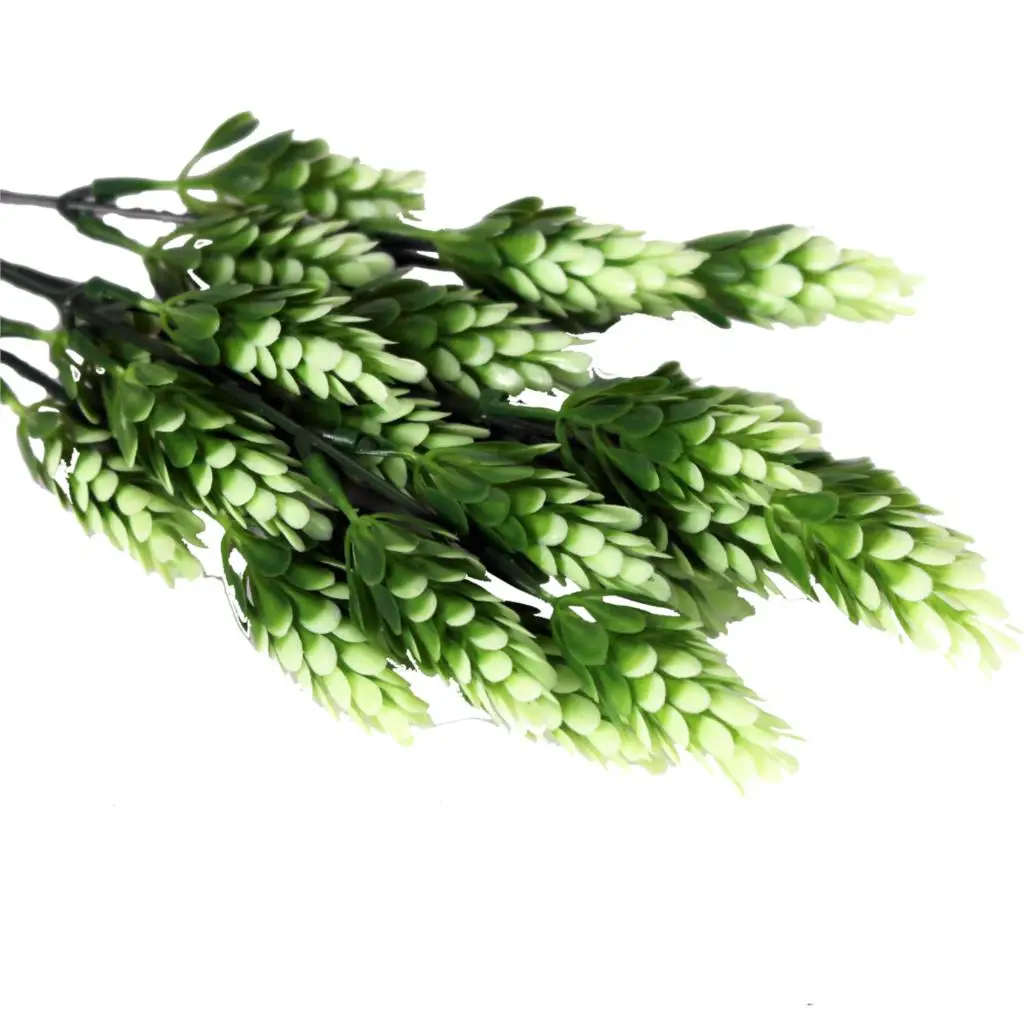 green A Дешевая Рождественская шишка, искусственное растение, цветок, бромеграсс, декоративное цветочное растение для искусственного газона/украшение для дома, ваза - Цвет: green A