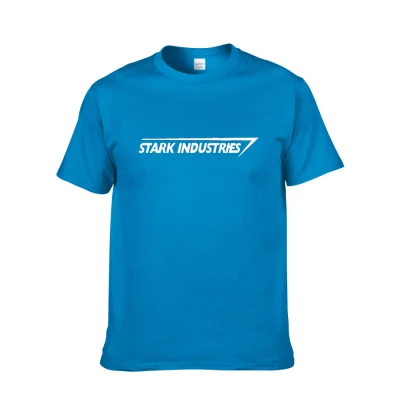 diamond blue Новая-STARK INDUSTRIES футболка новая мода крутые повседневные футболки хлопок высокое качество футболка для мужчин футболка с круглым вырезом для мужчин - Цвет: diamond blue