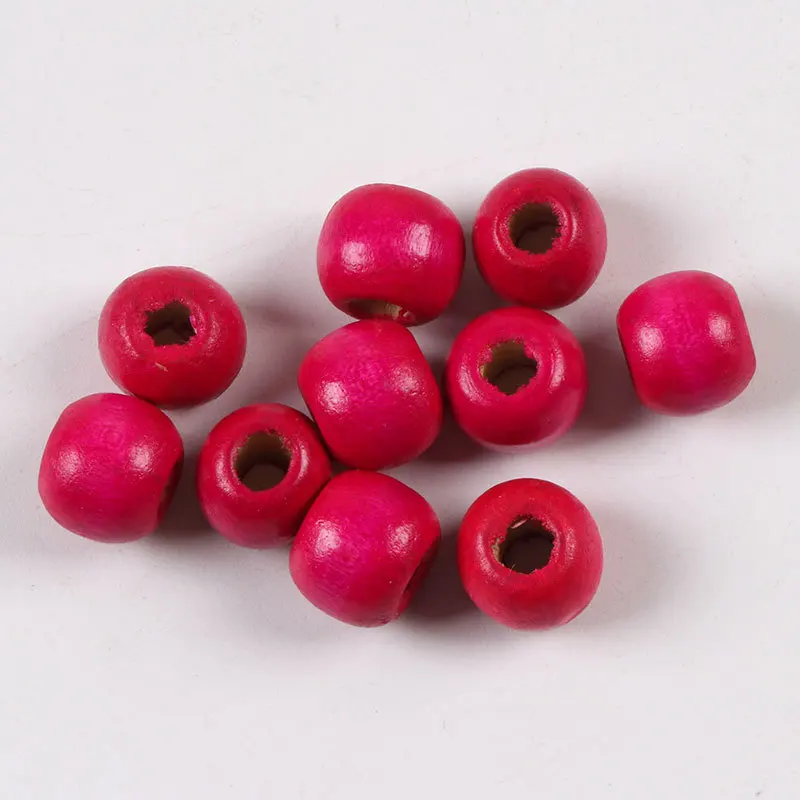 100 шт. 6 мм круглые деревянные бусины-разделители для детей сделай сам поделки