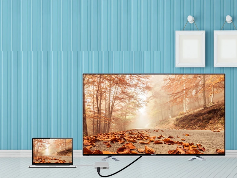 Baolyda USB C к HDMI 4K адаптер Thunderbolt 3 концентратор USB 3,1 type C к HDMI VGA DVI USB мульти концентратор для MacBook/Pro Chromebook Pixel