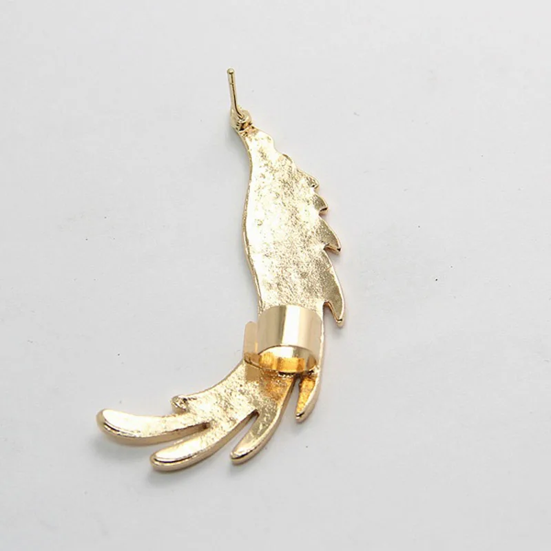 1PC New Gold Angel Wing Earcuff Stud Wrap Earrings Fashion Women Ear Cuff Left Gifts for Her | Украшения и аксессуары