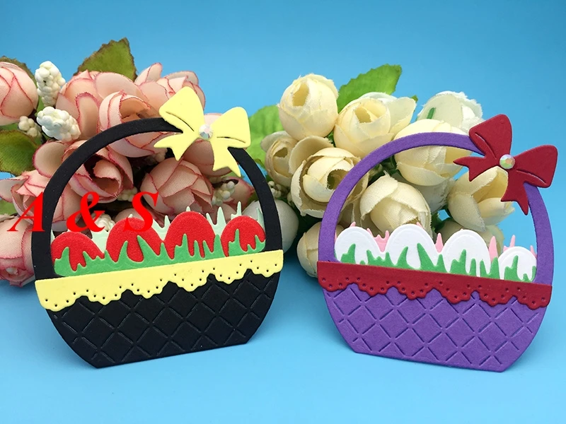 N540 металлические режущие штампы корзина для пасхальных яиц Лук Скрапбукинг
