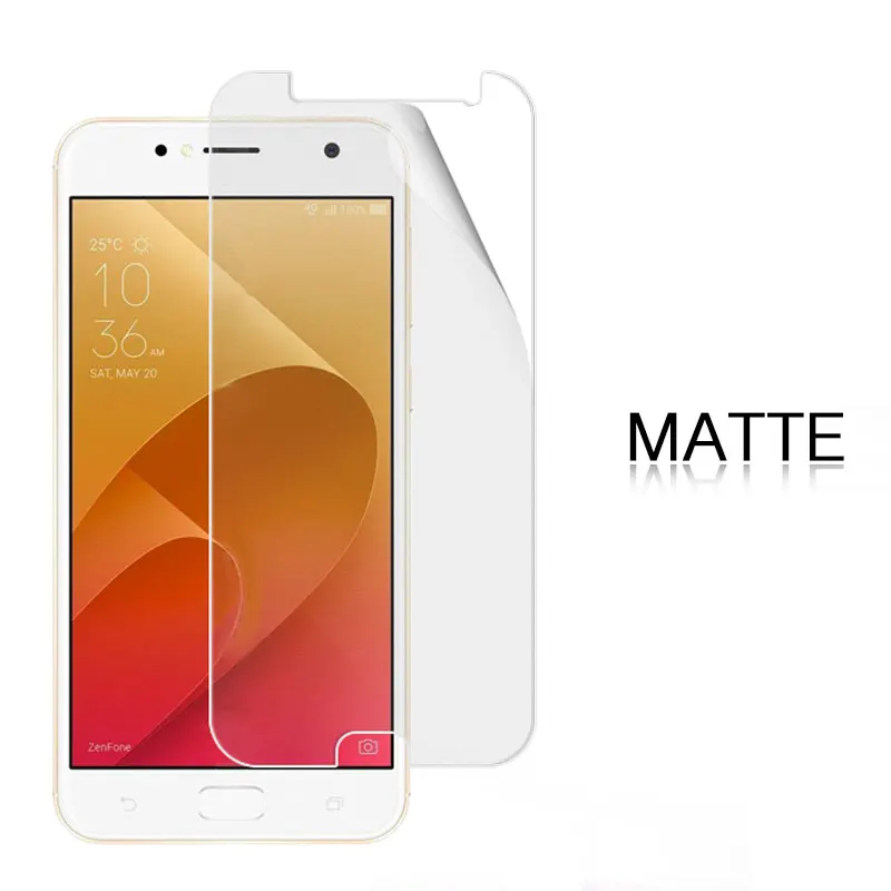 Премиум отпечатки пальцев матовая пленка и глянцевая защита для Asus ZENFONE 4 SELFIE Live