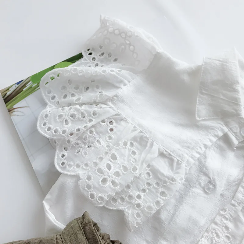 Комплект модной одежды для девочек лето 2019 Сетчатая футболка + шорты с бантом