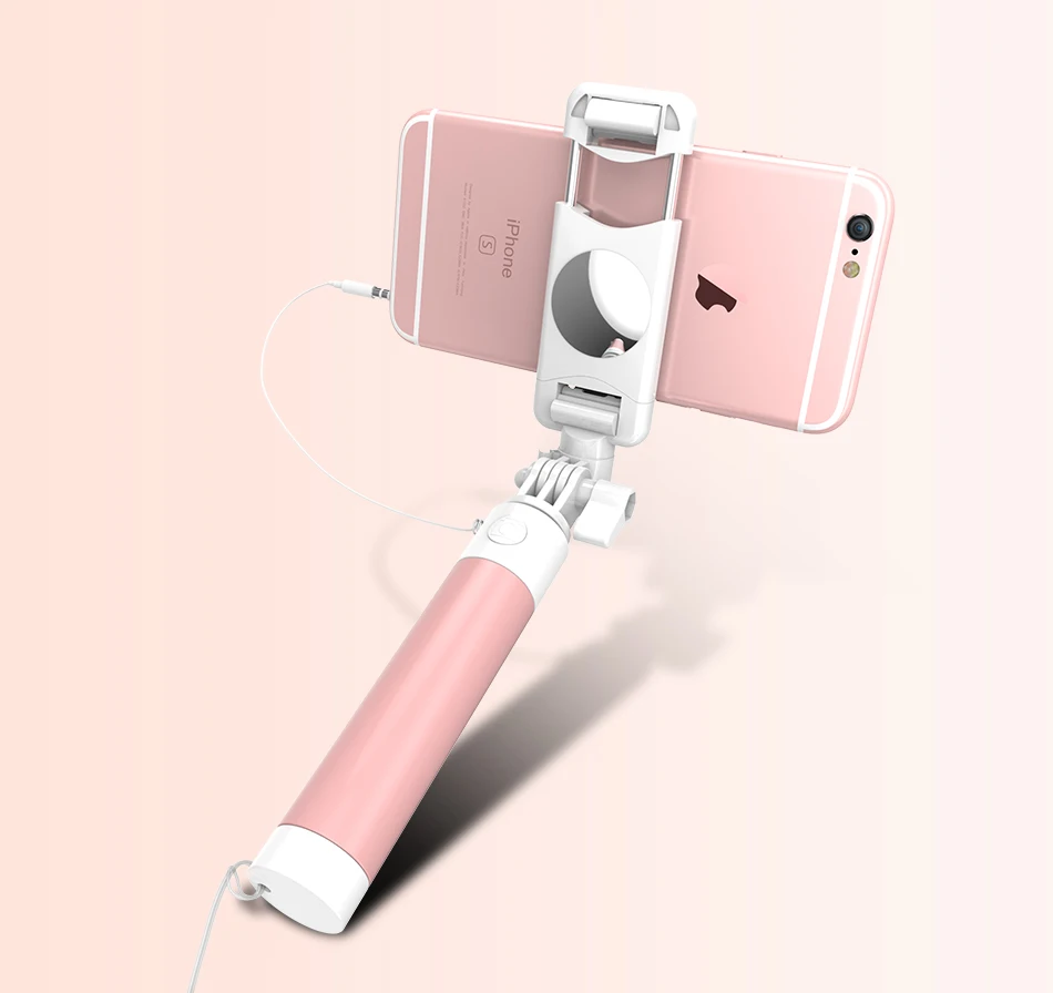 Проводная селфи-палка FLOVEME для iPhone 6, 6 S, huawei, samsung, монопод для селфи, Складная портативная селфи-палка, монопод