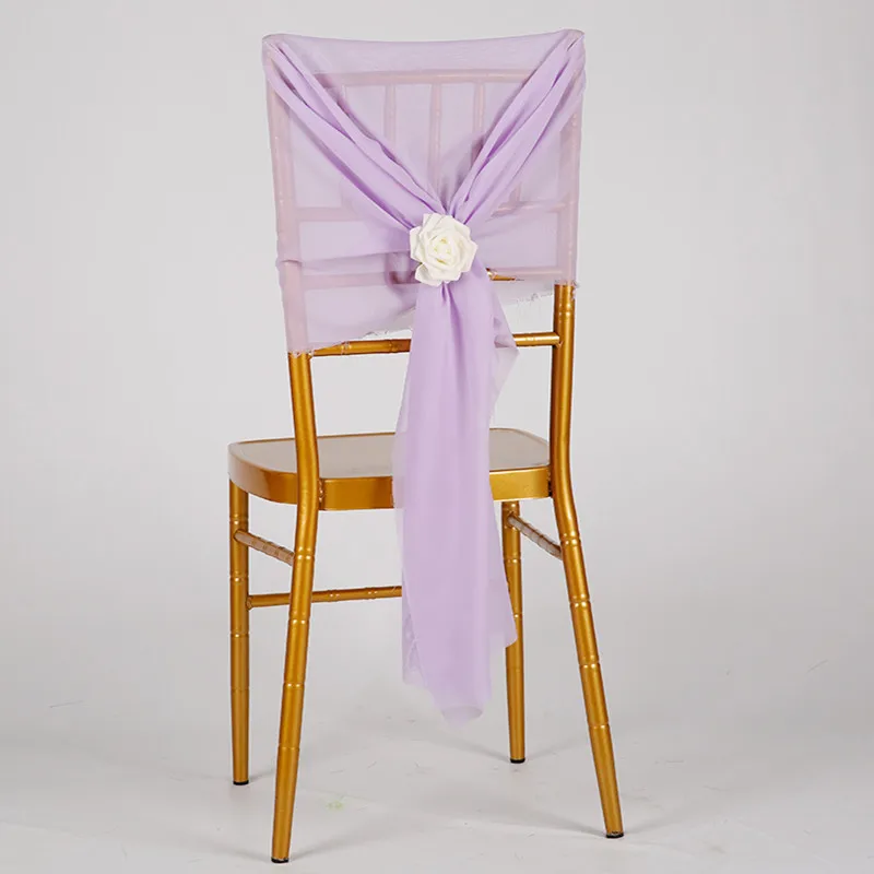 Шифоновый пояс для стула свадебного банкета/кушак Chiavari/чехол из шифона 50