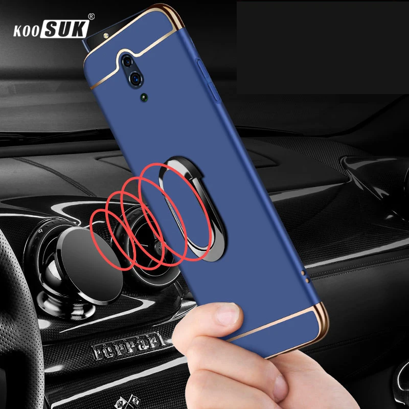 Роскошный чехол для телефона oppo Reno, чехол, 3 в 1, Магнитный Тонкий матовый Жесткий Чехол для задней панели, чехол для oppo Reno Coque Funda 6,4 дюймов
