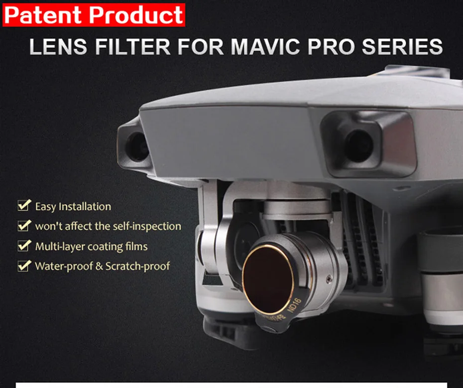 Для DJI Mavic Pro Professional/Platinum фильтр нейтральной плотности для объектива UV+ CPL+ ND4+ ND8+ ND16+ ND32 фильтр для дрона солнцезащитный чехол Аксессуары