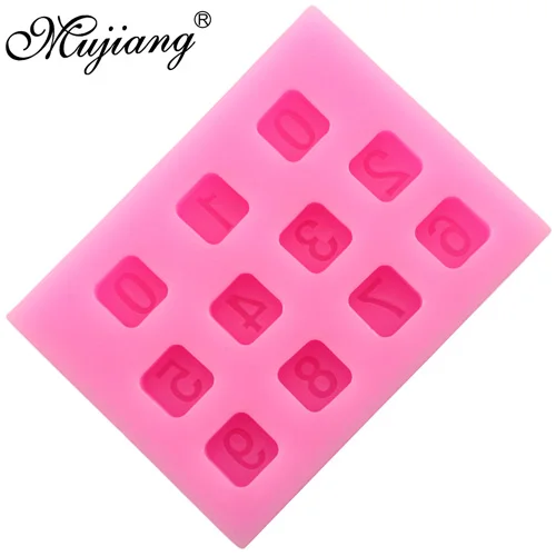 CE292 Mujiang DIY цифры конфеты силиконовые формы шоколад желе формы вечерние инструменты для украшения тортов из мастики 3D ремесло Мыло, фимо, глина формы - Цвет: CE292