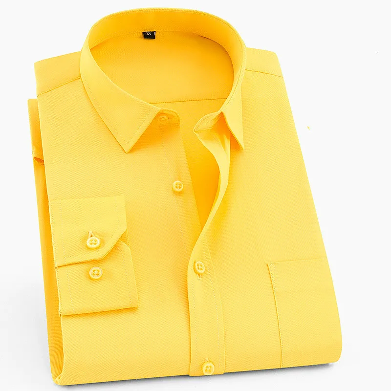 5XL 6XL 7XL 8XL большой размер Весенняя Новая мужская рубашка деловая Мужская рубашка с длинными рукавами однотонная полосатая Рабочая мужская рубашка