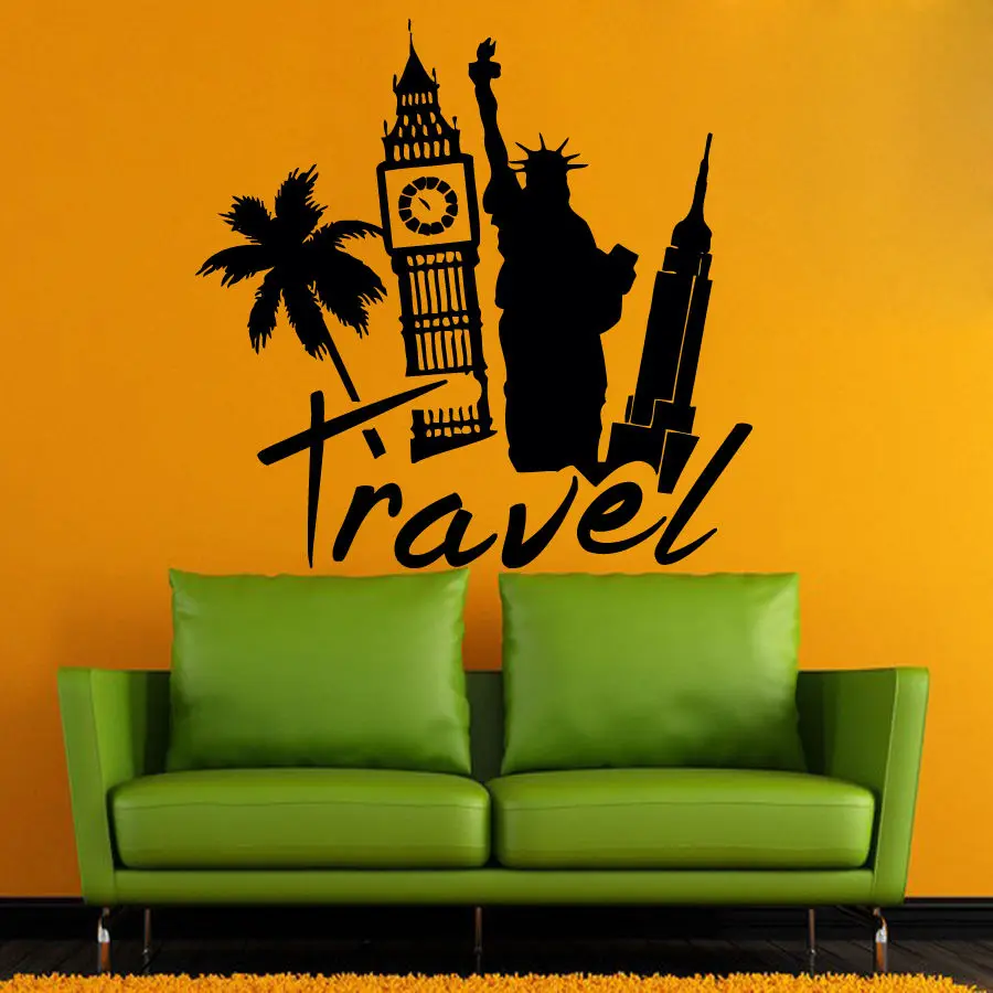 Креативный настенный постер с изображением натюрморта и путешествий наклейка