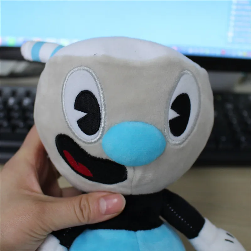 Cuphead Mugman плюшевая игрушка Mecup и Brocup мягкая кукла 25 см|25cm doll|doll stuffedtoy plush |
