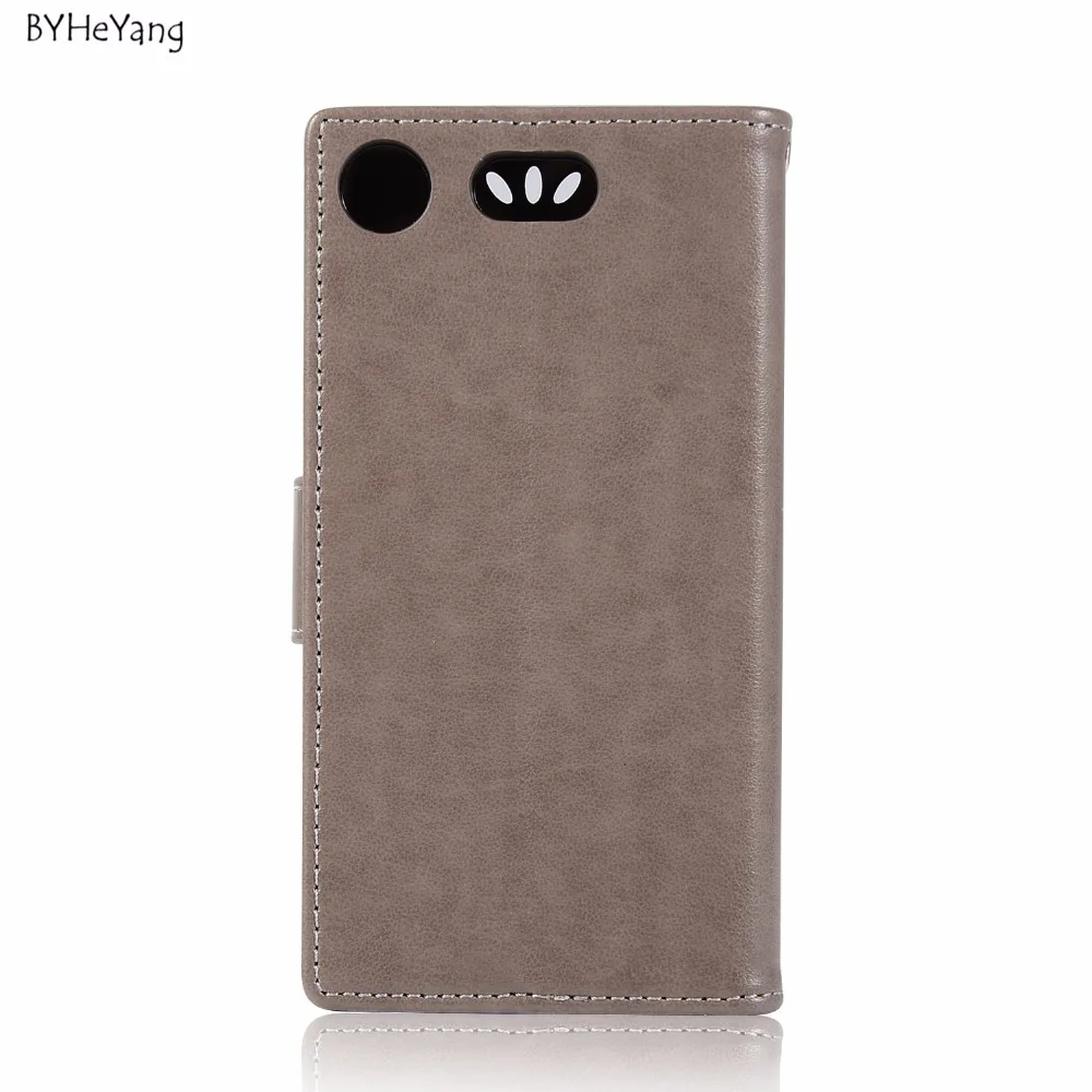 Byheyang для Coque Sony Xperia XZ1 компактный корпус 4.6 &quotоткидная крышка чехол Бумажник