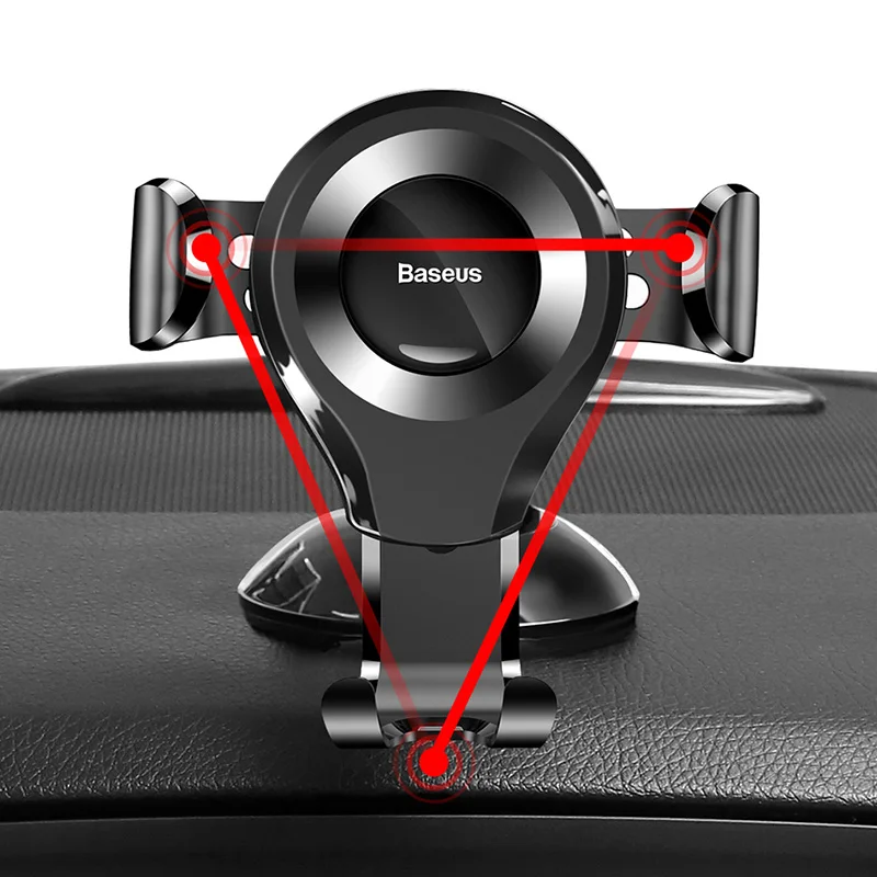 baseus gravity car phone holder support sucker strong suction cup for xiaomi samsung mobilephon car mount auto phone stand free global shipping