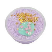 Light purple Экологически чистые DIY слизи глина губчатая пушистая хрустящая пена шарики Дети головоломка антистресс декомпрессии игрушки для отдыха подарки - Цвет: Light purple