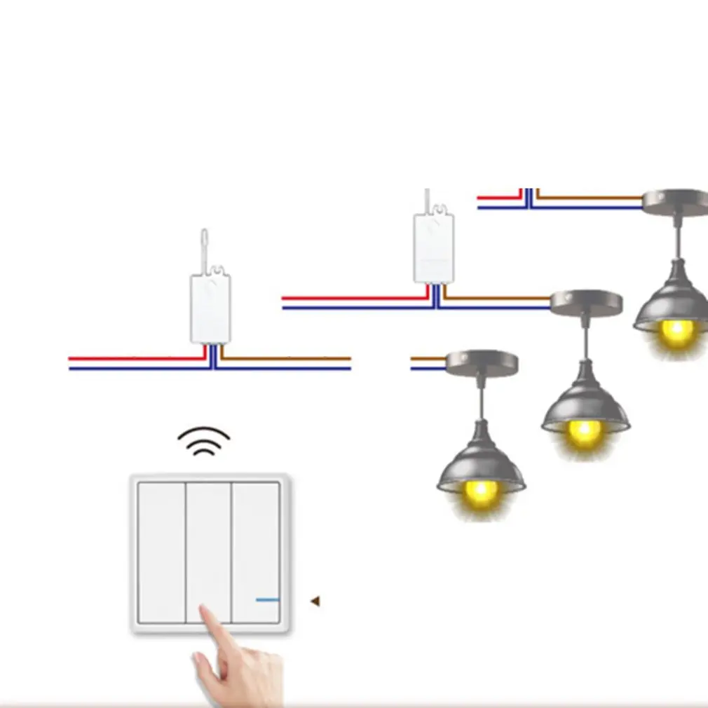 SW K1 & R02 86 Тип РЧ пульт дистанционного управления настенный Управление свет