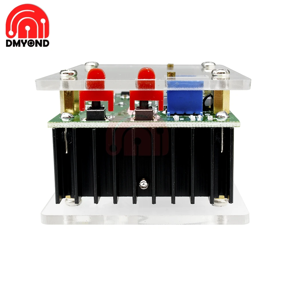 Adjustable 10A lcd двойной дисплей Регулируемый CC CV повышающий источник питания модуль повышающего преобразователя доска с корпусом корпуса