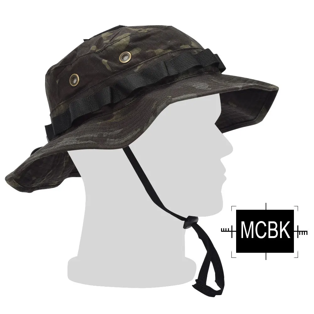 Emersongear тактический страйкбол Снайпер камуфляж Boonie шапки непальская Кепка военные мужские американские военные аксессуары для пешего туризма - Цвет: MCBK