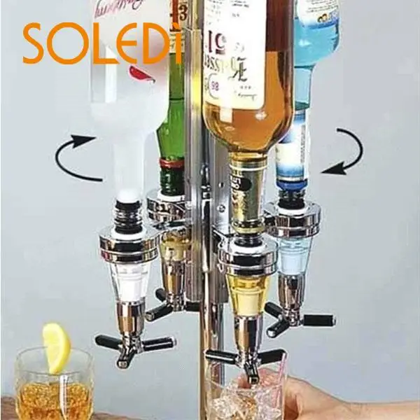 Wall Mounted Cocktail Juice Beverage Liquor Dispenser Pourer Red Wine Pot Bottle Cork Plug Olive Pourer Dispenser Barware Tool