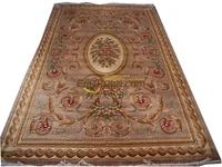 Thick And Plush Savonnerie European Rug Handwoven Wool Knitting Carpets Antique Mandala Area Runnerchinese aubusson rug
