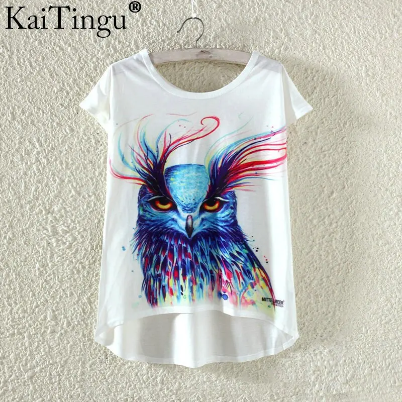 TP782 KaiTingu, летняя, кавайная, милая, модная футболка, Harajuku, высокая, низкая, стильная, с принтом, футболка, короткий рукав, футболка, женские топы, размер M, L, XL - Цвет: TP782