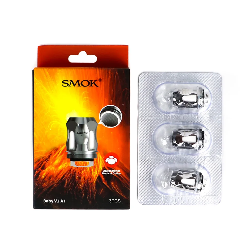 3 шт./лот оригинальный SMOK Vape аксессуары TFV8 baby V2 катушки A1 A2 A3 подходят танк катушка