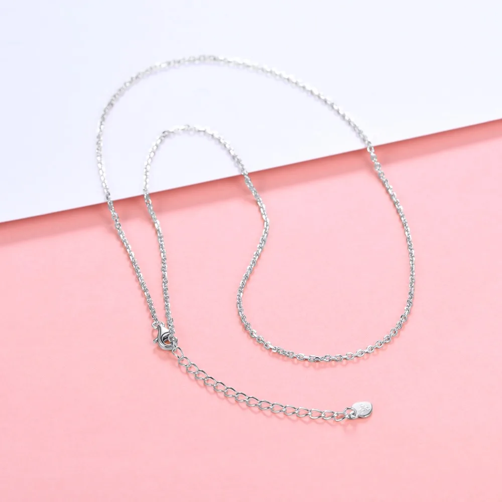 SILVERCUTE 2018 Simple Real 925 Sterling Silver Chain Necklaces For Women Gold/Rose Gold DIY Fine Jewelry Chains Colar SCN6200 | Украшения