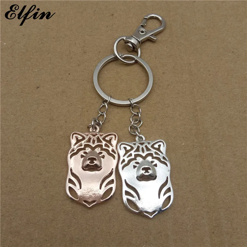 Elfin модные японские Akita брелки золотого цвета серебряного животные Бижутерия