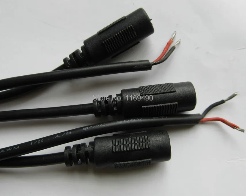 10 шт. 22AWG прямой штекер постоянного тока 5 5x2 1 мм Одна Головка 5*2 гнездо с шнуром