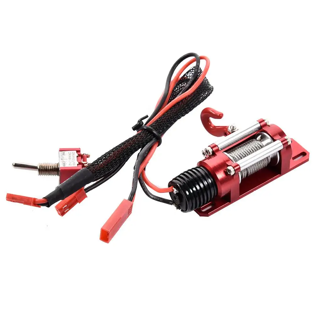 

Wireless Remote Controller Metal Steel Winch System with Receiver for 1 to 10 Traxxas HSP Redcat HPI TAMIYA CC01 RC Car Crawler