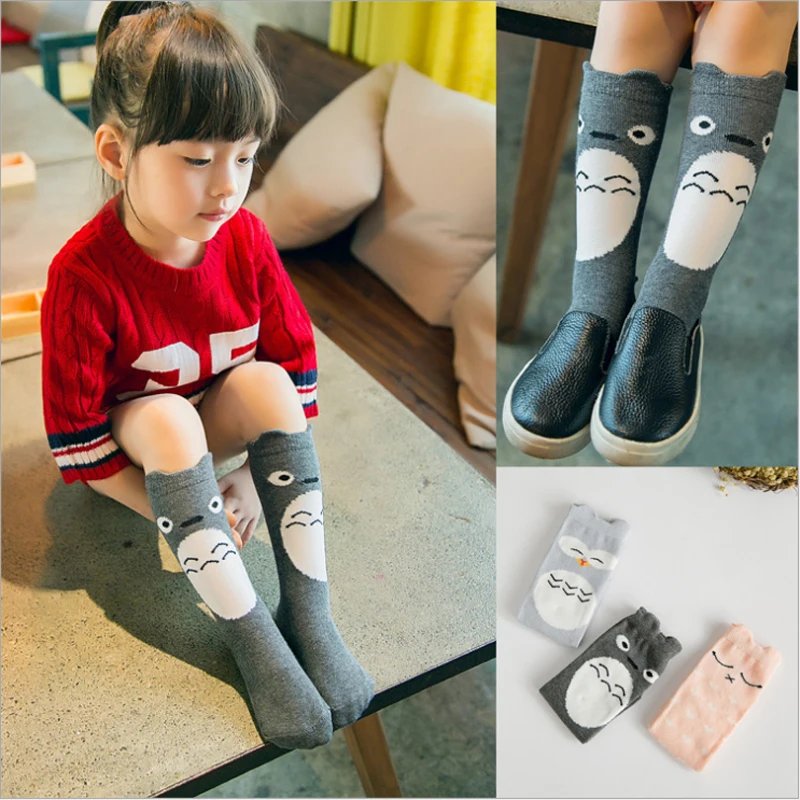 1 пара Детские хлопковые носки с рисунком кота совы животных|knee socks girls|socks girlsgirls