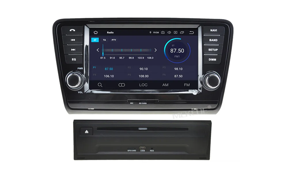Android 9,0 " 2din автомобильный gps Навигатор Радио Coche плеер для SKODA Octavia 2013- A8 с wifi bluetooth carplay USB navi