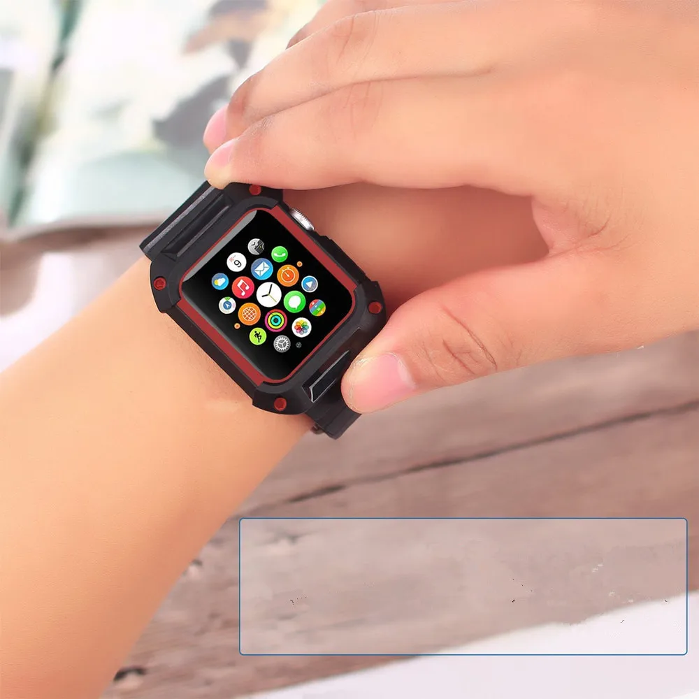 Спортивный ремешок JANSIN для apple watch 42 мм 38 iwatch 3/2/1 браслет на запястье мягкий