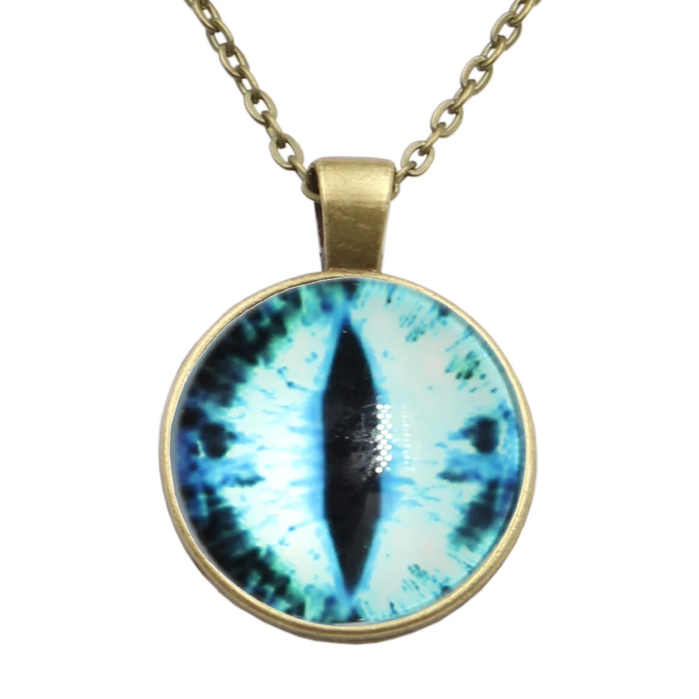 Новое поступление дьявол глаз динозавр eys бижутерия со стеклянными кабошонами