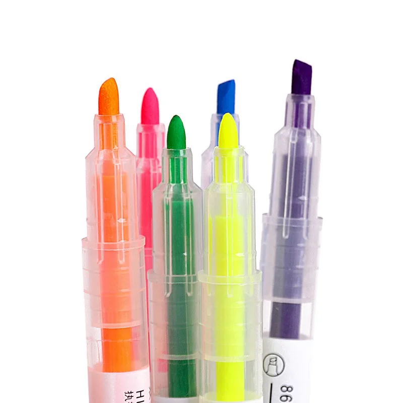 1 шт. милые двухглавые пастельные маркеры Kawaii Ручки mildliner для граффити живопись канцелярские принадлежности офисные школьные принадлежности