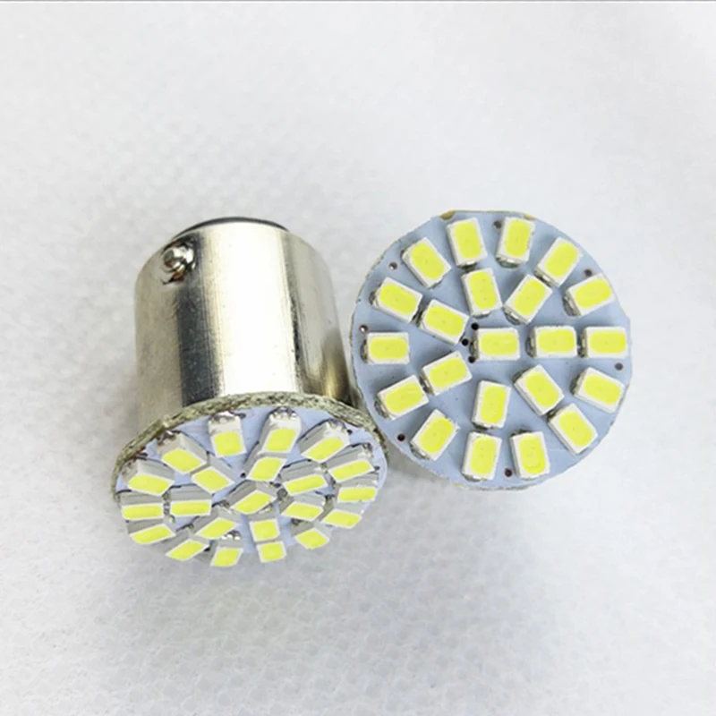 Горячая Распродажа 12V 1156 1157 22SMD P21W BA15S BA15D светодиодный автомобильная лампа авто
