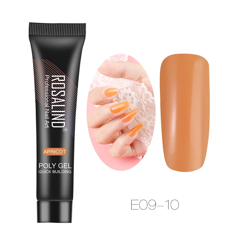 RE0910 ROSALIND 15 мл полигель для наращивания ногтей Crystal Builder лак для ногтей Semi Vernis постоянный УФ светодиодный полигель Vanish Гибридный лак - Цвет: RE0910