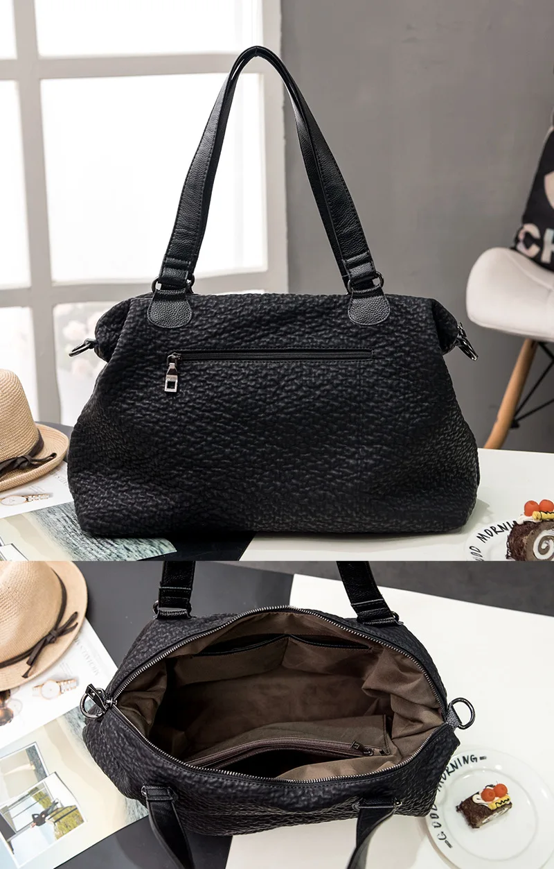 Женские сумки из мягкой кожи новая подушка 44 см большая сумка промытой Bolsa Feminina Sac
