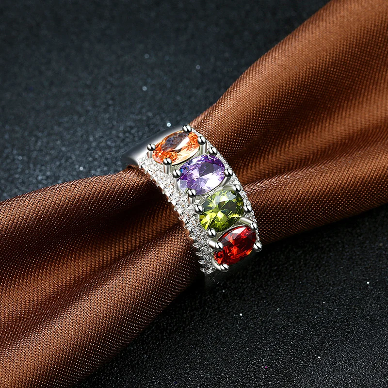 Обручальное кольцо Модные ювелирные изделия лаборатория многоцветный