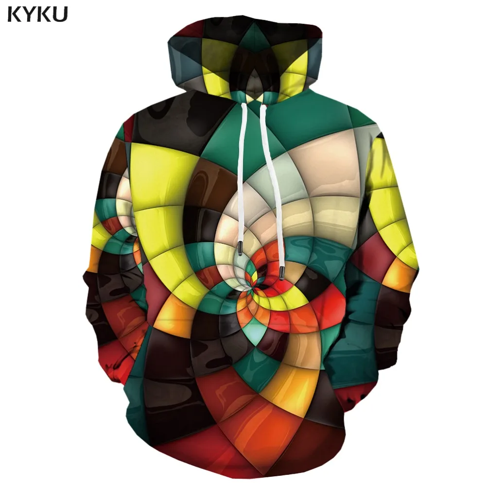 3d толстовки с капюшоном Psychedelic мужская толстовка повседневная цветная клетчатый