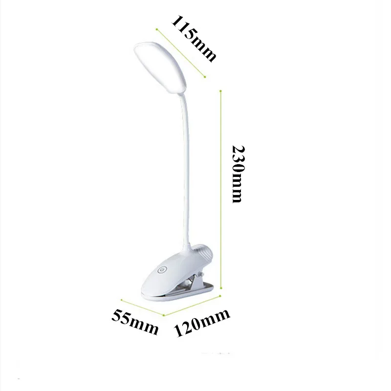 Светодиодная лампа с регулировкой яркости настольная Usb перезаряжаемая Гибкая