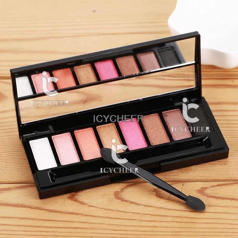 8 цветов Макияж розовый серии Shimmer Тени для век Палитры природного ню|eye shadow|palette eye