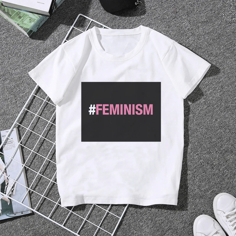 Феминистки Harajuku женские футболки феминизм grl PWR Ullzang футболка Девушка Мощность 90 s футболка с изображением гранж эстетику футболки Для женщин топы - Цвет: 2361
