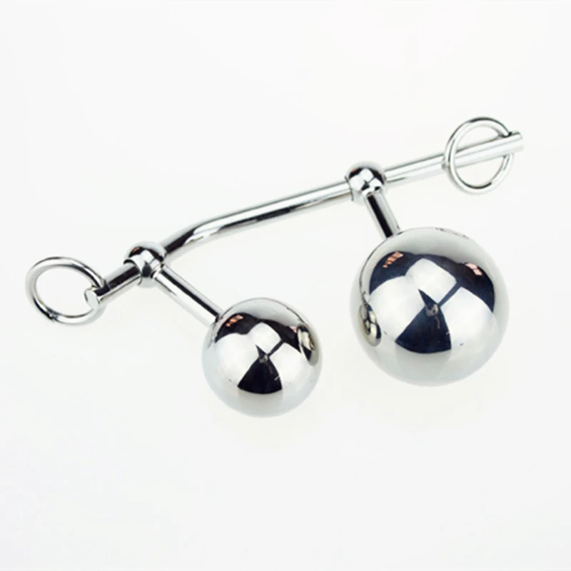 Женский анальный влагалище двойной шарик штепсельная вилка в стали пояса