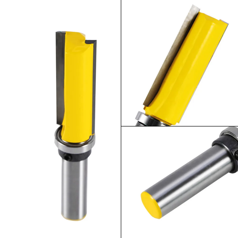 Фото Straight Flute Flush Trim Pattern Router Bit Cutter Top Bearing Woodworking Trimmer milling cutter solid carbide end mill Инструменты Straight Flute Flush Trim Pattern Router Bit Cutter Top Bearing Woodworking Trimmer milling cutter solid carbide end mill Инструменты