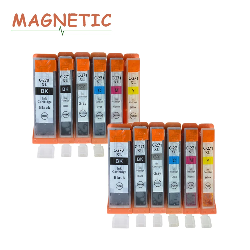 Картридж для принтера Canon PIXMA TS6020 TS5020 MG5720 MG5721 MG5722 MG6820 MG6821 MG6822 MG7720 pgi 270 12 шт. |