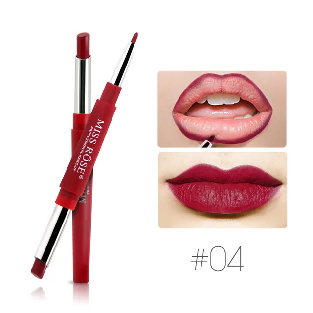 MISS ROSE Lipsticsk матовая полностью профессиональная водостойкая помада для макияжа стойкая 8 цветов Косметика Макияж матовая помада - Цвет: L152004